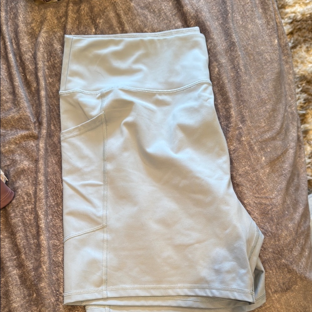 American Eagle Outfitters Light Blue Bike Shorts with Pockets